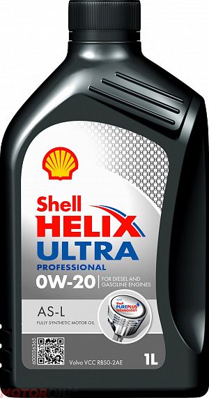 Масло моторное Shell Helix Ultra Professional AS-L 0W-20 1 л 550055735, Масла моторные